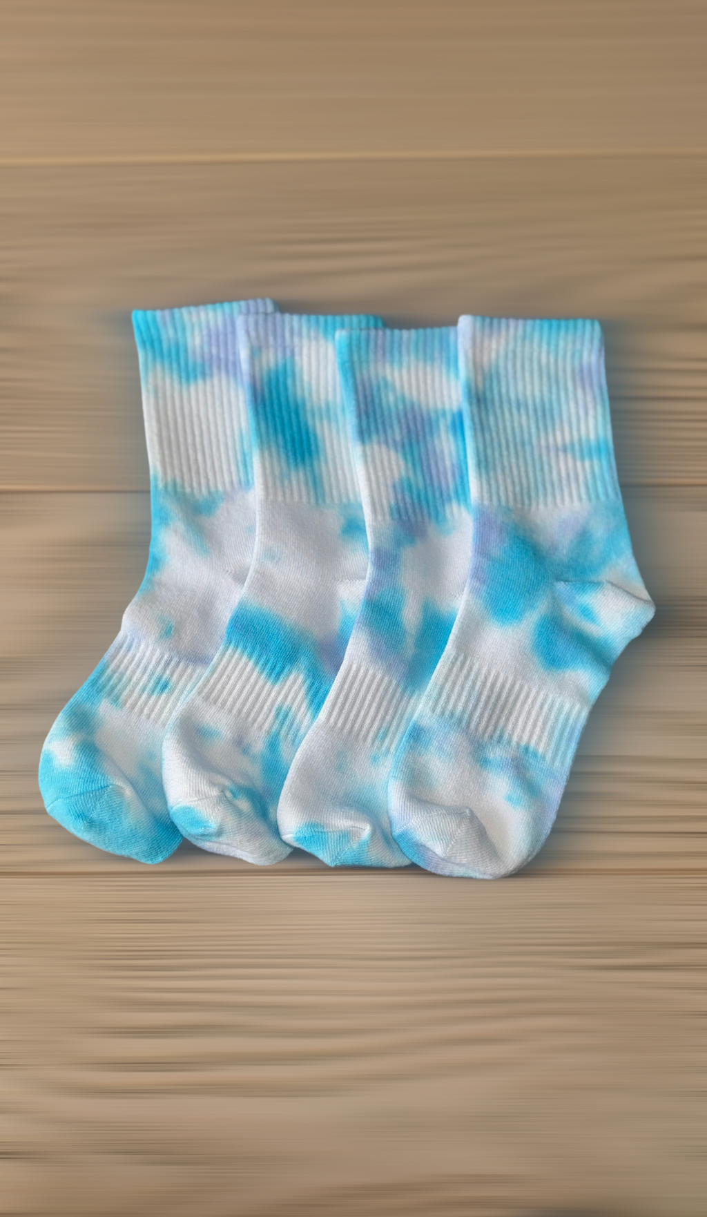 "For Good Luck" Tie-Dye Lightweight Socks Arts & Crafted