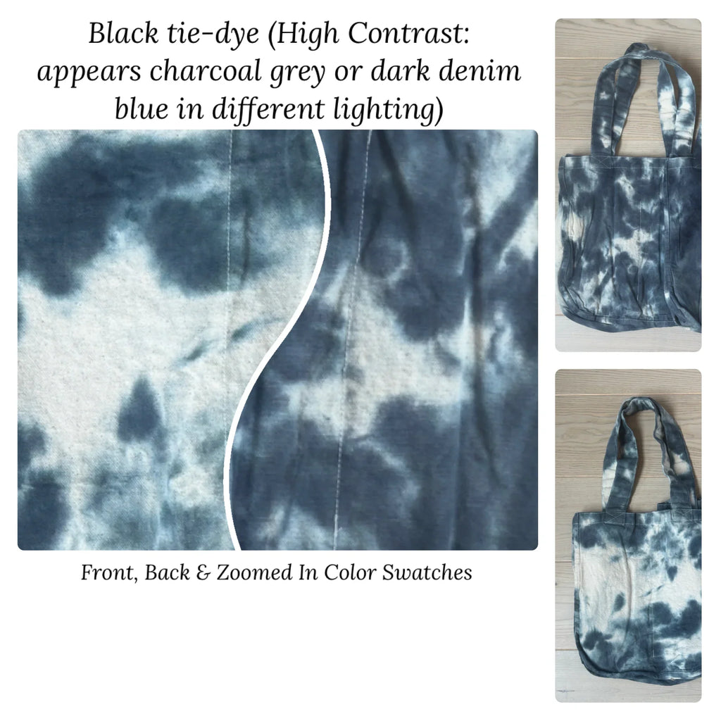 Black Tie-Dye High Contrast