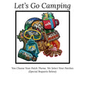 Let's Go Camping Iron-On Patch Arts & Crafted