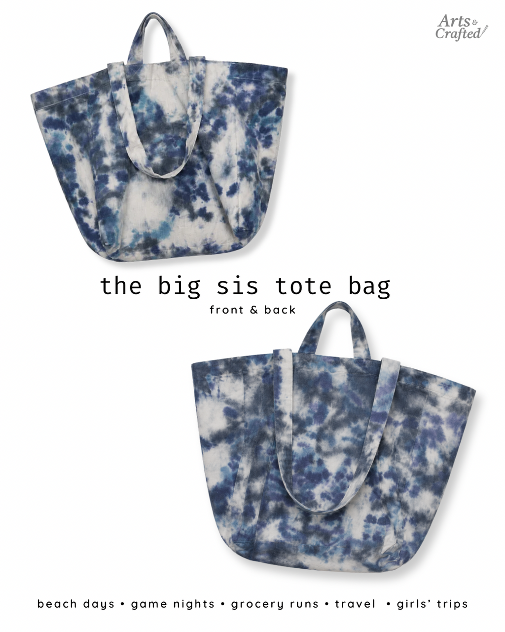 The Big Sis Tote Bag Arts & Crafted