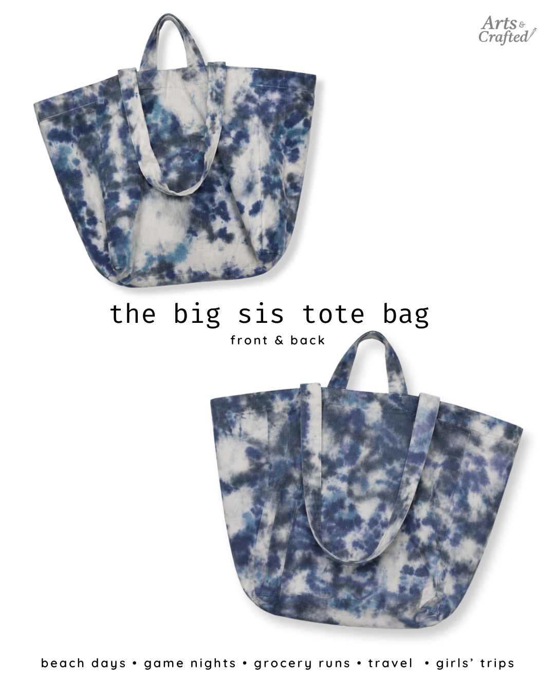 The Big Sis Tote Bag Arts & Crafted
