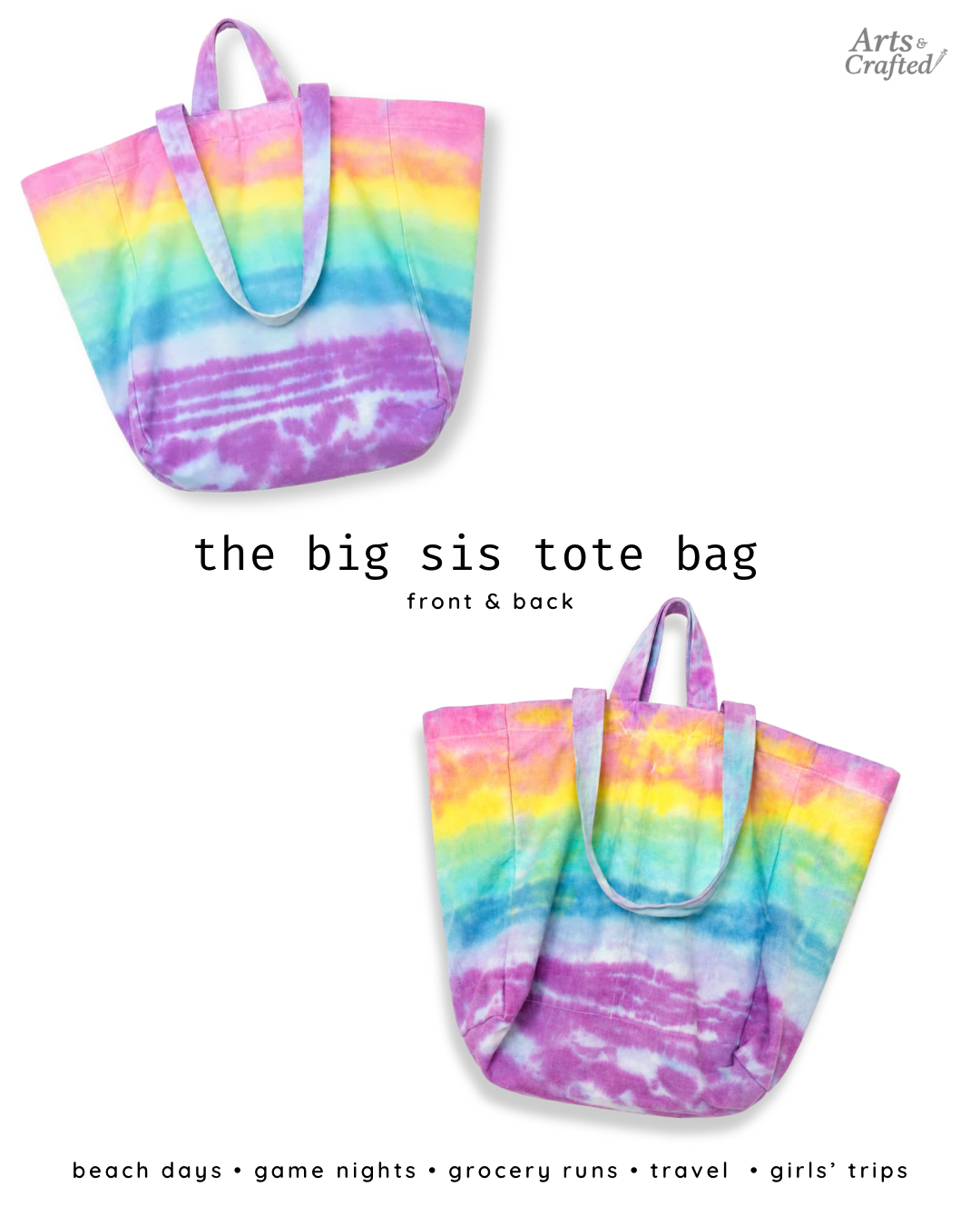 The Big Sis Tote Bag Arts & Crafted