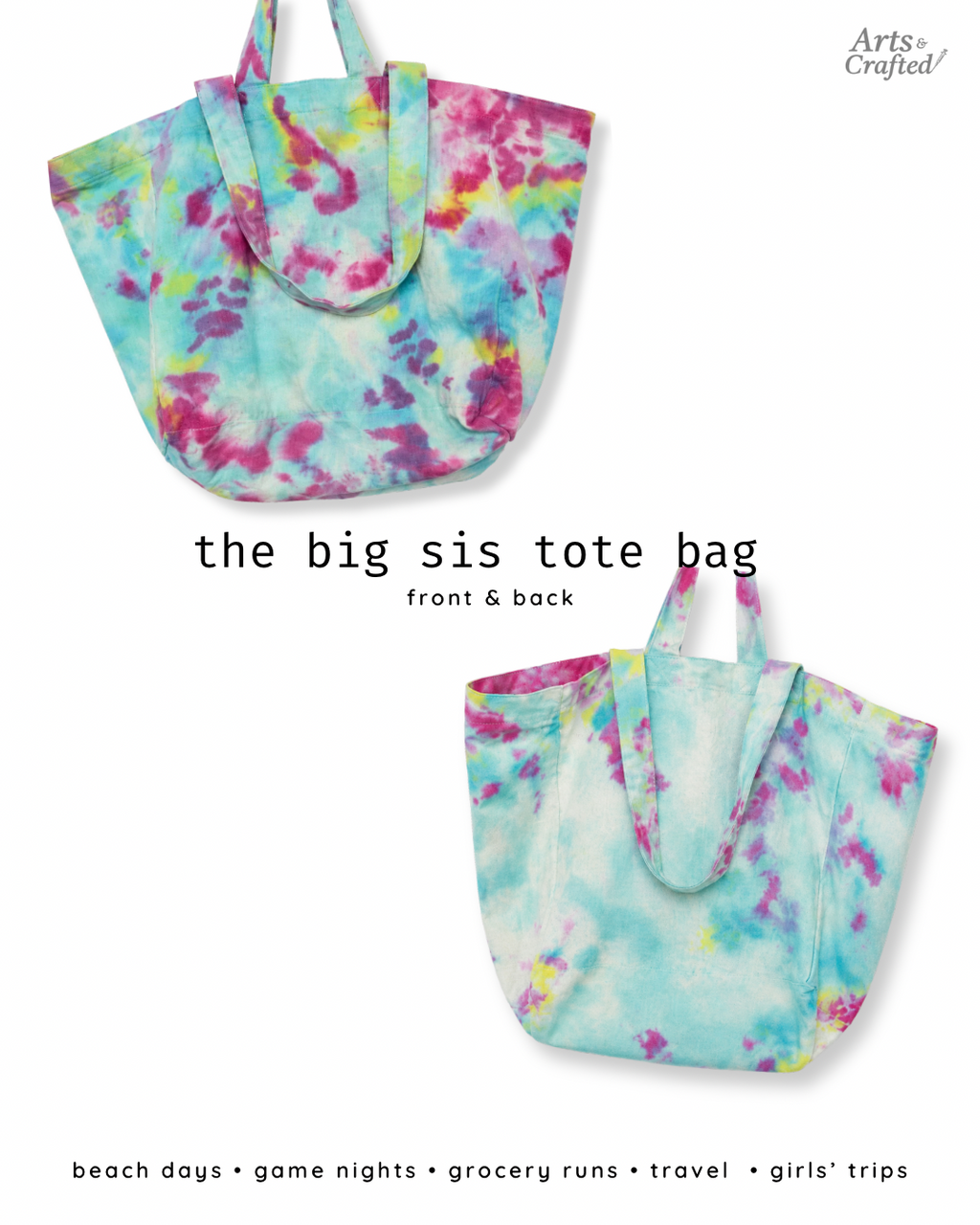 The Big Sis Tote Bag Arts & Crafted