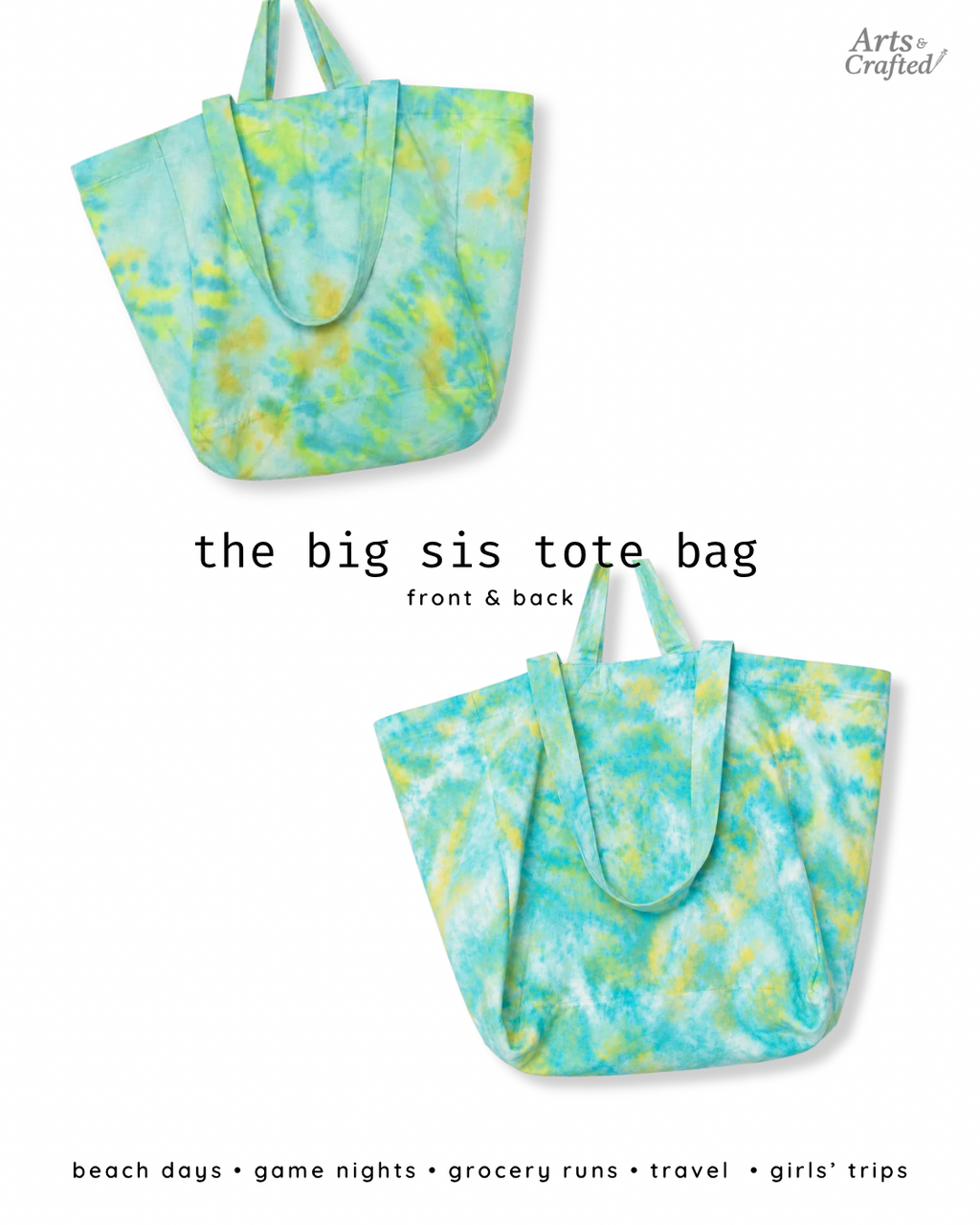 The Big Sis Tote Bag Arts & Crafted