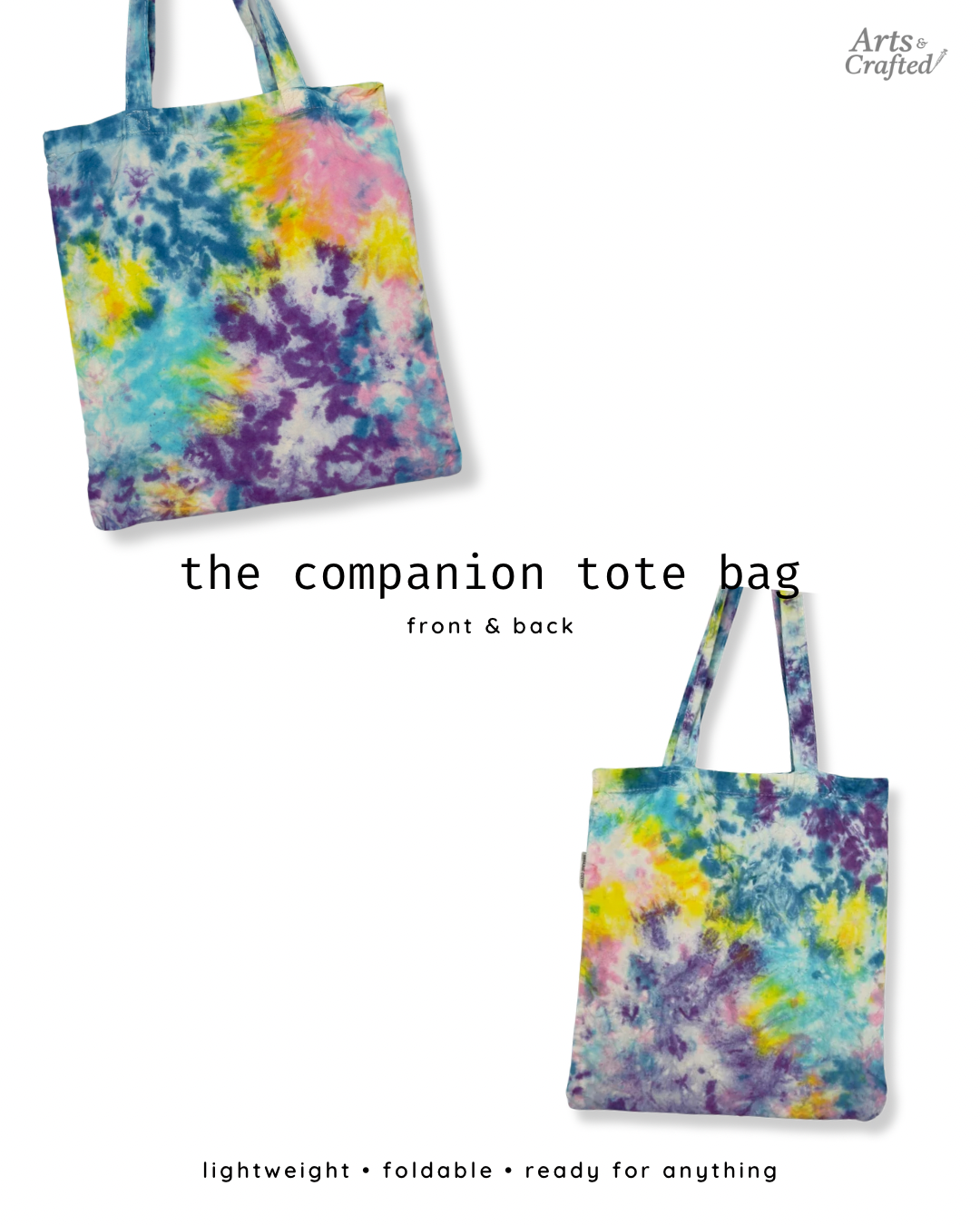 The Foldable Companion Tote Bag Arts & Crafted
